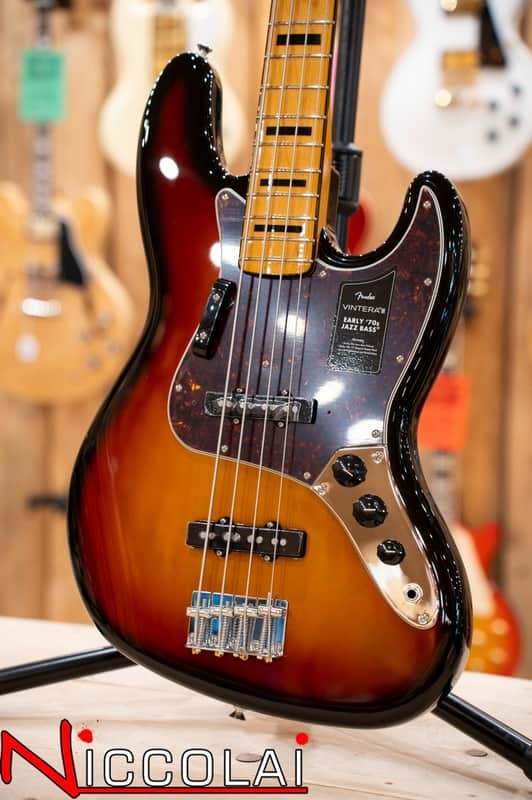 FENDER Vintera III Early '70s Jazz Bass Rosewood Fingerboard, 3-Color Sunburst image 1
