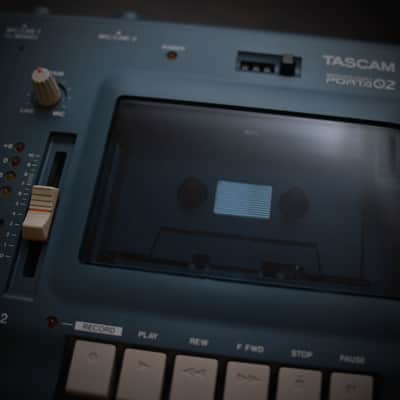 Serviced TASCAM Porta 02 mkII Ministudio (New Belts) 2000s - Blue image 15