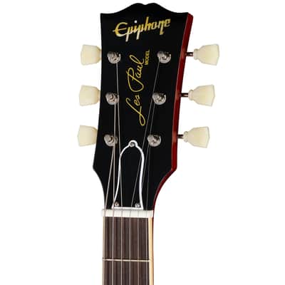 Epiphone "Inspired by Gibson Custom" '59 Les Paul Standard with Case - Deep Cherry Sunburst image 5