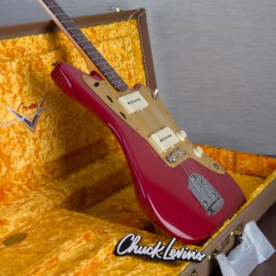 Fender Custom Shop '59 Jazzmaster Journey Man Relic Electric Guitar - Aged Dakota Red image 9