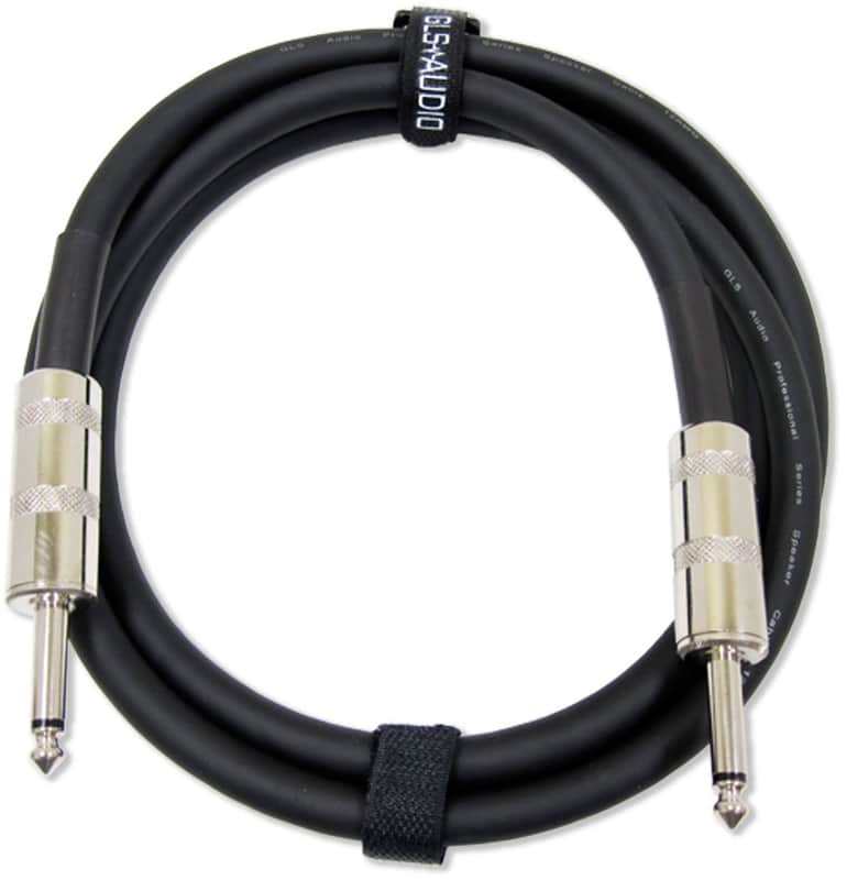 Speaker Cable 1/4 inch to 1/4 inch - 12 AWG Professional Bass/Guitar Speaker Cable for Amp - Black, 6 Ft image 1