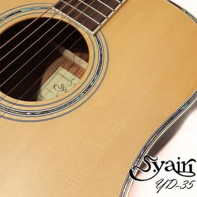 S.Yairi YD-35 Solid wood Sitka Spruce & Indian Rosewood Dreadnought acoustic guitar High-quality image 5