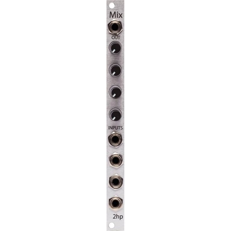 2hp MIX Eurorack Audio Mixer Module (Silver) image 1