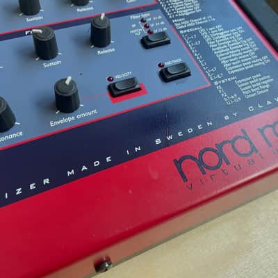 Nord Lead Rack Rackmount Virtual Analog Synthesizer 1995 - 1997 - Red image 5