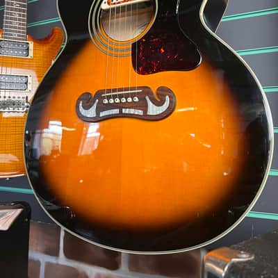 Epiphone EJ200CE Vintage Sunburst 2012 Modified Jumbo Electro-Acoustic Guitar image 5