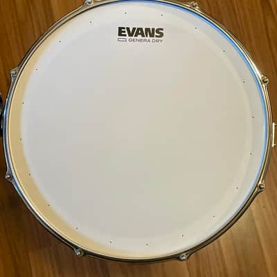Immagine Slingerland No. 130 Gene Krupa Sound King 5x14" 8-Lug Chrome Over Brass Snare Drum with Zoomatic Strainer 1963 - 1977 - Chrome - 13