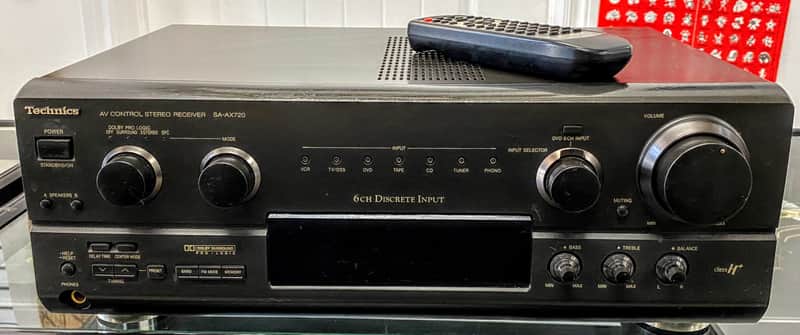 Technics SA-AX720 Stereo Receiver 1997 w/ Remote image 1