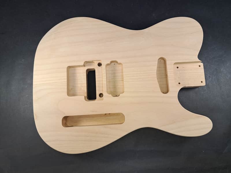 Unfinished Alder HxS body - Tele -for Fender Strat Stratocaster neck Floyd Rose J2512 image 1
