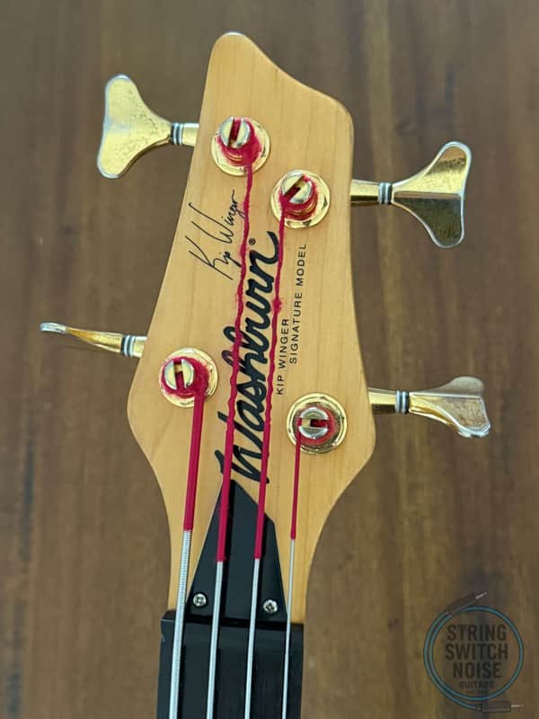 Washburn KW-1250 Bass, Kip Winger SIGNATURE MODEL, Flame Natural