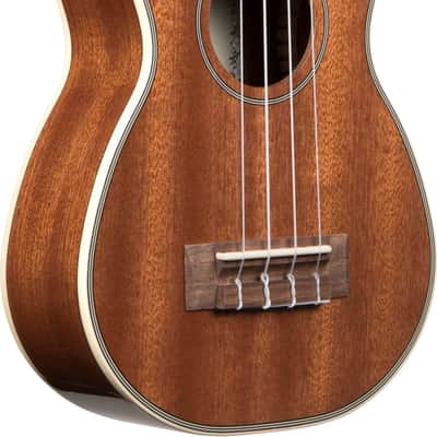 Kala KA-SLNG Mahogany Long Neck Soprano Ukulele w/ Gig Bag image 2