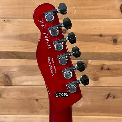 Fender Jim Adkins JA-90 Telecaster Thinline Electric Guitar - Crimson Red Transparent image 6