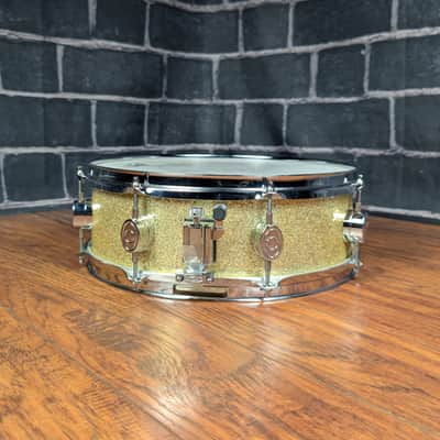 PDP by DW CX 14x5 Maple Snare Drum – Gold Sparkle • 2000s Era • Maple Shell • DW‑Inspired Hardware • Shows Light Wear image 3