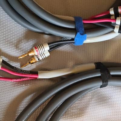 Monster Cable m1.4s biwire pair speaker cable 15ft w/ free banana plugs image 13