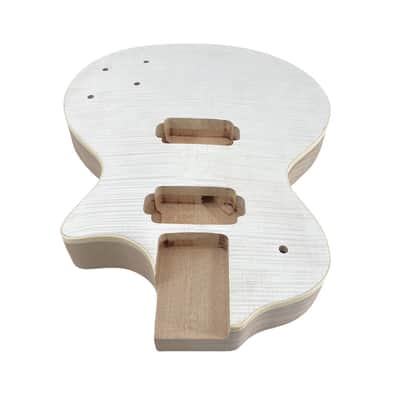 Les Paul Style Electric Guitar HH Body Flame Maple, Mahogany Bild 7