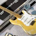 Fender Custom Shop Yuriy Shishkov Masterbuilt YJM 'Play Loud' Tribute Strat-Aged Olympic White