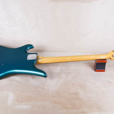 Teisco SPB-200 Spectrum Bass Reissue MIJ 2001 Metallic Blue Short Scale 30' Japan w/ Bag image 10