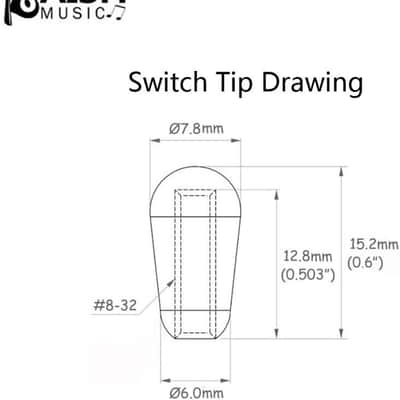 13-Pack 3 Way Toggle Switch Cap Switch Tip Knob for USA Les Paul Pickup Selector Switch/Switchcraft Switch All image 2