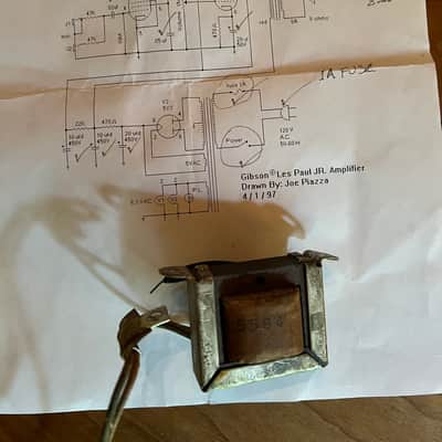 Gibson Les Paul jr output transformer 1958- Metal image 3