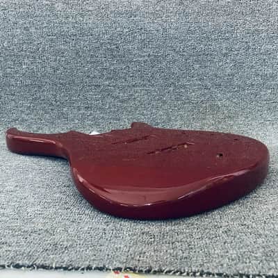 Red 4 String Bass Body image 9