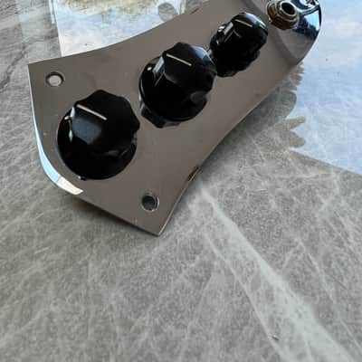 Fender Jazz Bass 1974 - Vintage Chrome Control Plate Pots with screws image 1