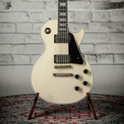 Immagine Gibson Les Paul Custom Murphy Lab Heavy Aged Classic White - 16