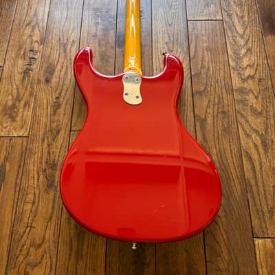 1990s Mosrite The Ventures Vibramute '65 Reissue Electric Guitar Red MIJ Kurokomo Japan image 3