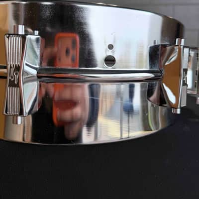 SONOR 5.5x14 Steel Snare Drum Shell (Missing Hoops & Heads) image 2