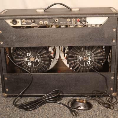 Fender Black Panel Pro Reverb Amp Blackface 2x12" Tube Guitar Combo Amp vintage 1967  LOCAL PICKUP ONLY image 8