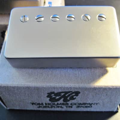 Tom Holmes PAF Humbucker Pickup Set ~ H450, H455 Double Cream Nickel Covers With Peter Green Mod image 9
