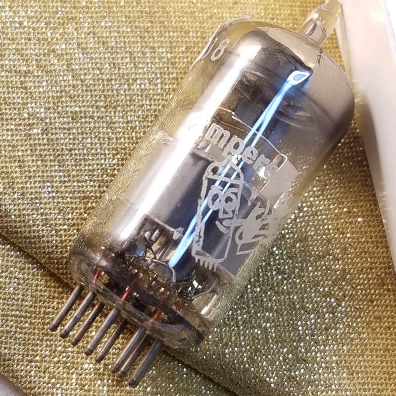 Amperex 6DJ8 tNOS AT1000 TESTED Vacuum Tube Heerlen Large Halo Getter GA3 GA4 GA6 GA7 Bugle Boy T3 ECC88 dual triode 1959-1962 image 1