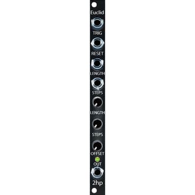 2hp Euclid Eurorack Gate Sequencer Module (Black) image 1