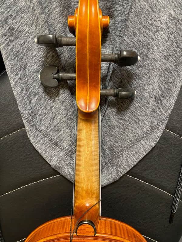 Gliga Vasile Gama I 4/4 Violin – Romanian Made, High Flame Maple