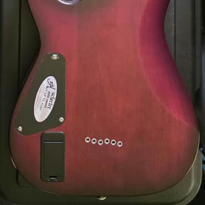 Excellent condition Schecter C-1 Platinum with Rosewood Fretboard 2022 - Present - Satin Purple Burst image 2