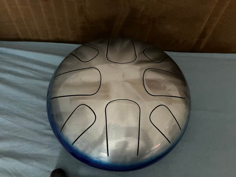 Pearl Awakening Series 8 Note Tongue Drum - G Major Mode - Blue Burst Pearl Awakening Series 8 Note Tongue Drum - G Major Mode - Blue Burst image 1
