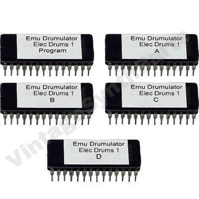 Emu E-Mu Drumulator Digidrums Electronic Drums 1  EPROM sound expansion bank Rom