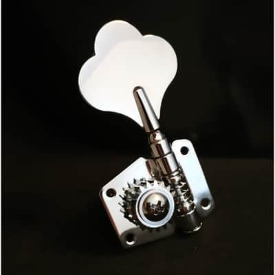 4 Chrome Gear Bass 2+2 tuner, reversible, 14mm image 7