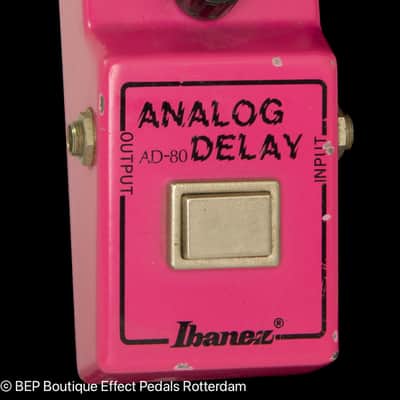 Ibanez AD-80 Analog Delay Narrow Box 1979 Japan "R" Logo, Lock on Nut with MN3005 BBD image 3