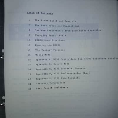 Instruction Manual (copy) for Eventide H3000 Ultra-Harmonizer 1986 image 7