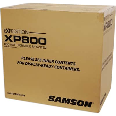 Samson Expedition XP800 800w Portable 8" PA DJ Speaker System+8-ch Powered Mixer image 22