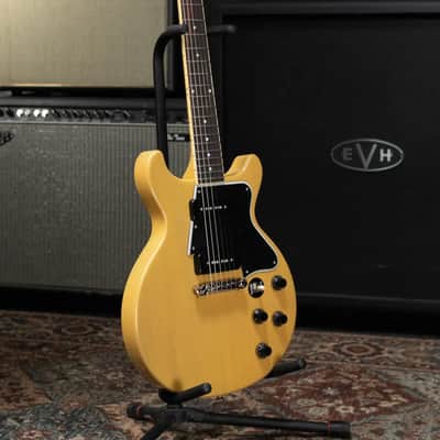 Epiphone Les Paul Special Double Cut Electric Guitar - TV Yellow with Gig Bag image 12