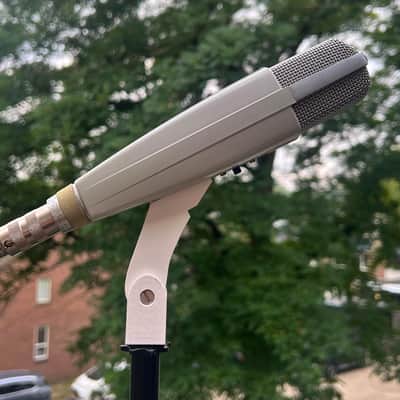 *Serviced* 1960's Sennheiser MD 421-N Cardioid Dynamic Microphone White Grey MD421N MD421-N image 3