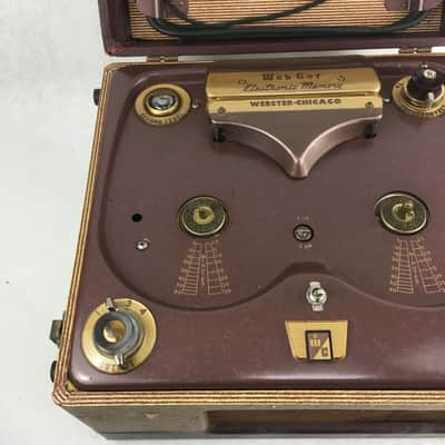 Vintage Webster Chicago WebcorTape Recorder 210-1 with Case & Microphone image 3