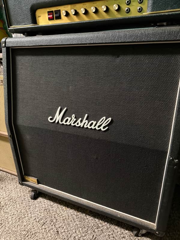 Marshall 1960AV Vintage 280-Watt 4x12" Angled Guitar Speaker Cabinet 1990 - Present - Black image 1