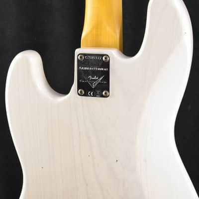 Mint Fender Limited Edition Jazz Bass Special Journeyman Relic White Blonde Rosewood Fingerboard image 9