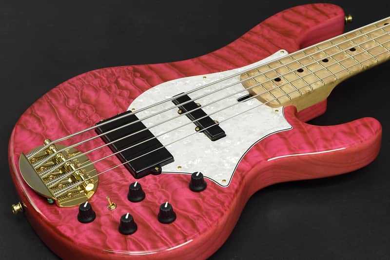 Lakland USA 55-69 Tetsuya Translucent Pink | Reverb