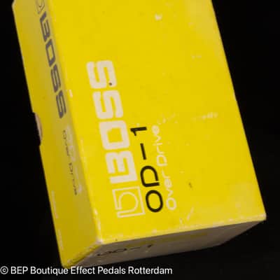 Boss OD-1 Overdrive 1980 Japan s/n 9900 Silver Screw Long Dash with JRC4558D op amp image 13