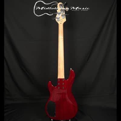 G&L Tribute L-2500 - 5-String Active Bass Guitar - Red Burst Finish image 5
