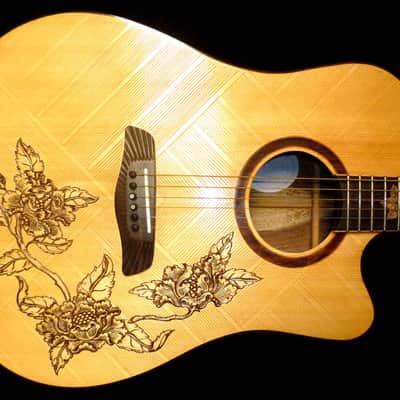 Blueberry Handmade Acoustic Guitar Dreadnought Built to Order image 14
