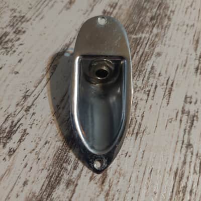 Matsumoku 1970s MIJ Sharp Angled Stratocaster Output Jack Plate off Cortez Strat image 3