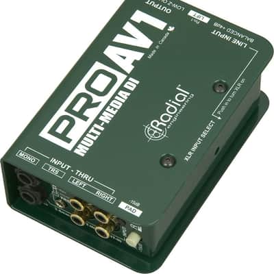 Radial Engineering ProAV1 Passive MultiMedia Direct Box DI w/ Mic Cable image 5